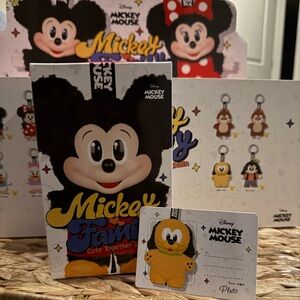 Pop Mart Mickey Family Cute Together Keychain